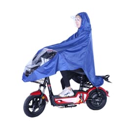 Cykelcykel regnkappa regn cape poncho med reflekterande remsor 4XL