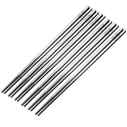 10 paria syömäpuikkoja ruostumattomasta teräksestä S