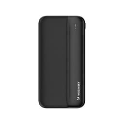 Powerbank 10000mAh 1xUSB-C ja 1xUSB - Svart