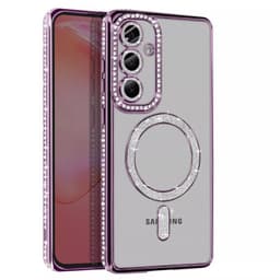 Diamond bling MagSafe cover Samsung Galaxy A26 5G - Purple