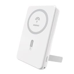 Dudao Powerbank med stativ 10000mAh 20W USB, USB-C og MagSafe - Hvit
