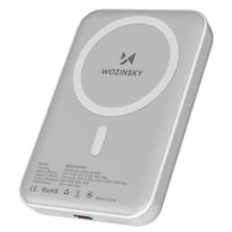 Powerbank 10000mAh med magnetisk laddning, USB-C och trådlös snabbladdning upp till 15W