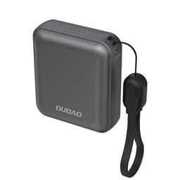 Dudao Tehopankki 10000mAh 22.5W USB-C USB-C-kaapelilla - harmaa - harmaa