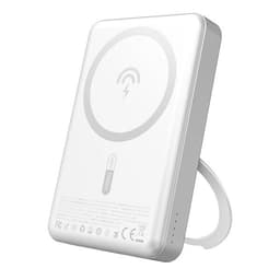Dudao Powerbank 10000 mAh PD 22,5 W med MagSafe og stativ – Sølv