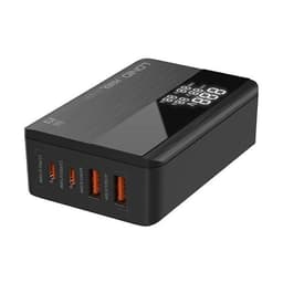 USB-ladestasjon GaN 100W PD med 2xUSB-C og 2xUSB