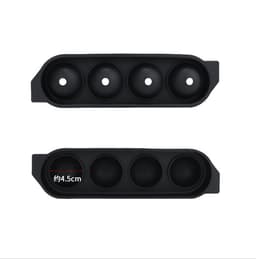 Silikonform för stora ishockeypuckar Svart