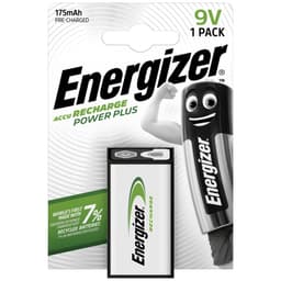 Energizer Power Plus 6LR61 Laddbart batteri 9 V NiMH