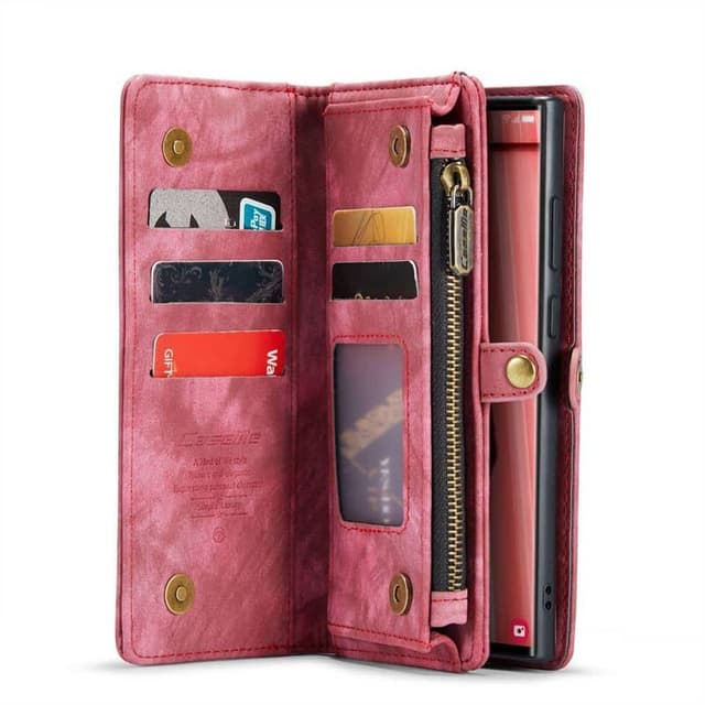 CaseMe mobilcover 008 8-kort Samsung Galaxy S25 Ultra - Rød