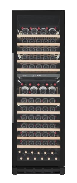 Sisäänrakennettava viinikaappi - Arctic Collection 151D Fullglass black