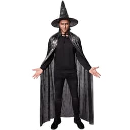 Unisex voksne sæt med hat og kappe Edderkoppespind