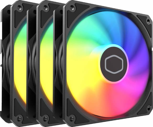 Cooler Master MF 120 Lite ARGB blæser (3-pak, sort)