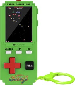 My Arcade Pixel Pocket Pro Galaga handhållen spelkonsol