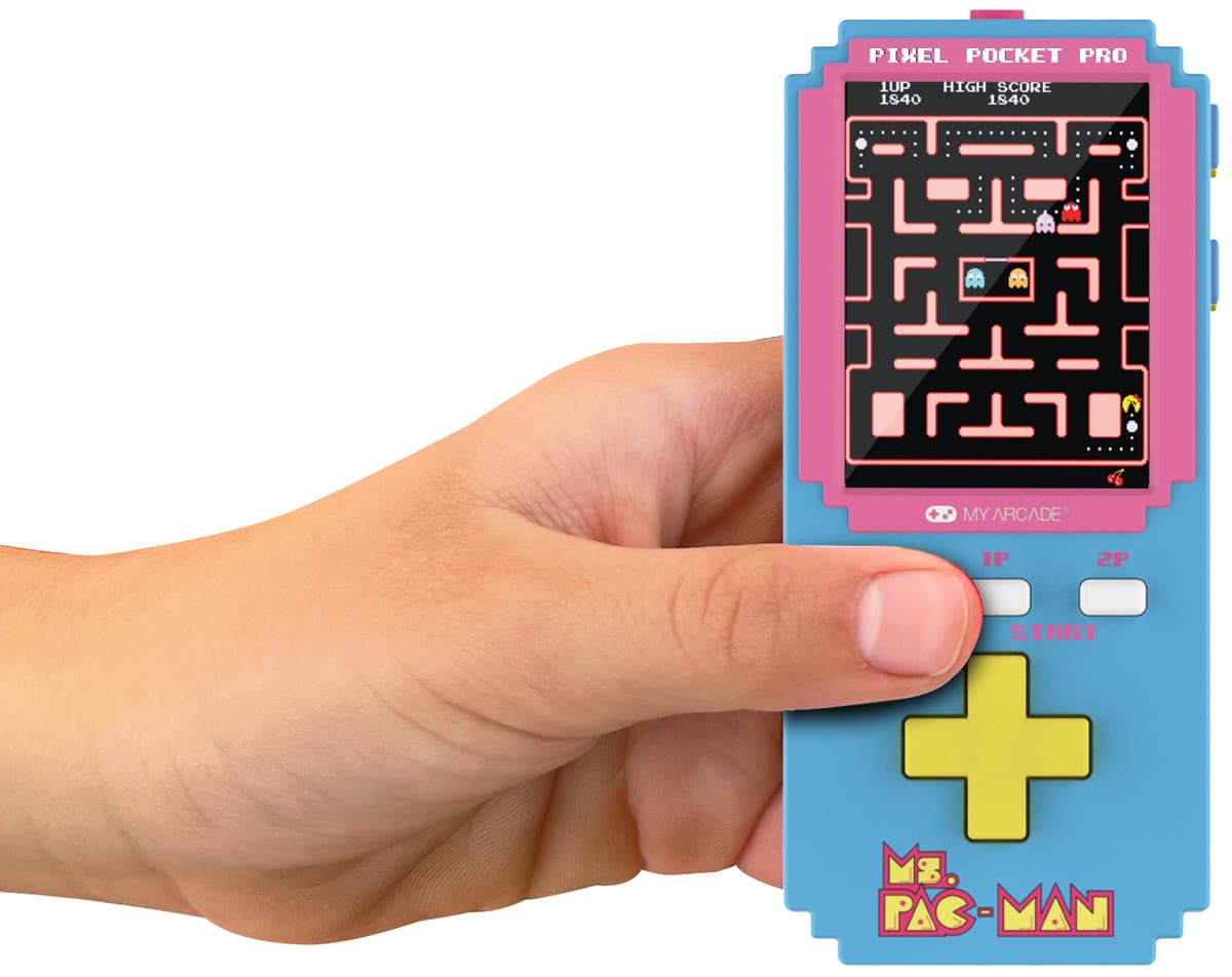 My Arcade Pixel Pocket Pro Ms. Pac-Man håndholdt konsoll - Elkjøp