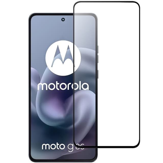 SKALO Motorola Moto G86 Power 5G FULL-FIT Hærdet Glas Skærmbeskyttelse - Sort