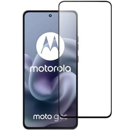 SKALO Motorola Moto G86 Power 5G Koko Näytön Karkaistu Lasi - Musta