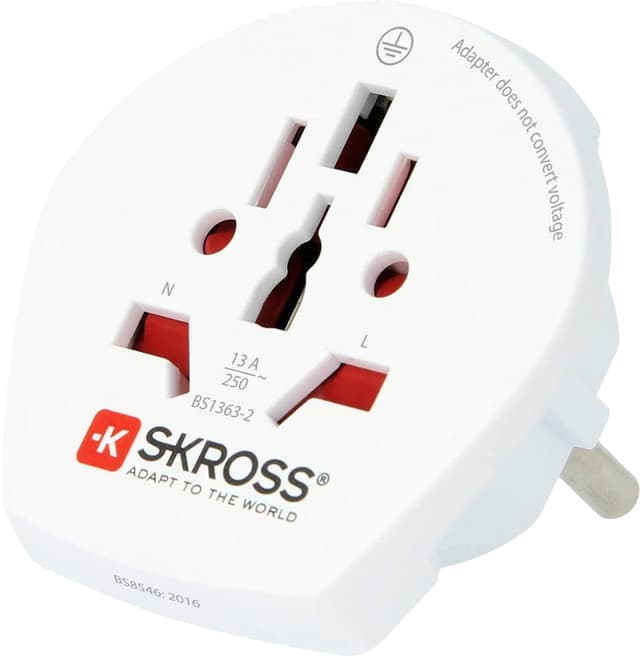 Skross rejseadapter 1.500211C-1 (hvid)