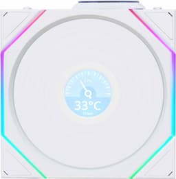 Lian Li UNI TL Wireless LCD 120mm PC-blæser (hvid)