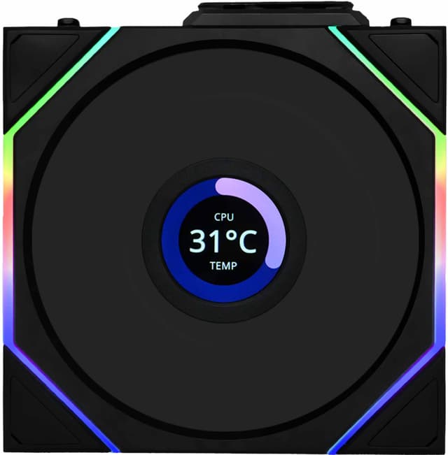 Lian Li UNI TL trådlös LCD 120mm omvänd PC-fläkt