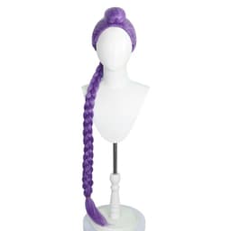 Lilla Cosplay Paryk: Varmebestandigt Syntetisk Hår til Anime & Fester