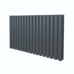 Soikea pylväsjäähdytin – 600 mm x 1020 mm – antrasiitinharmaa