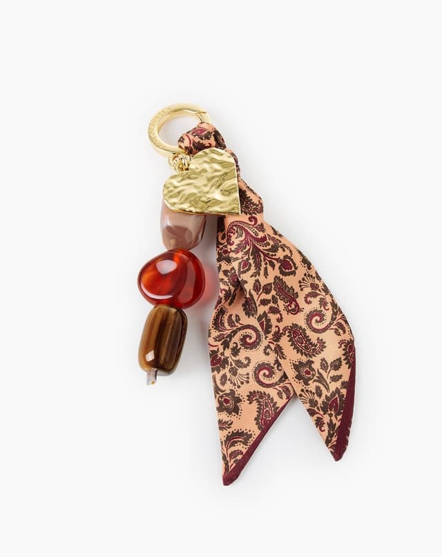 Bag Charm Paisley Scarf
