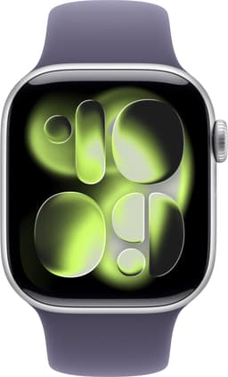 Apple Watch S11 42mm GPS (hopea alum./usvanvioletti urheiluraneke) S/M