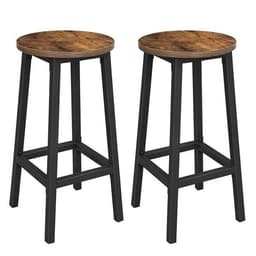 Barstole 65 cm - Rustik brun og Svart