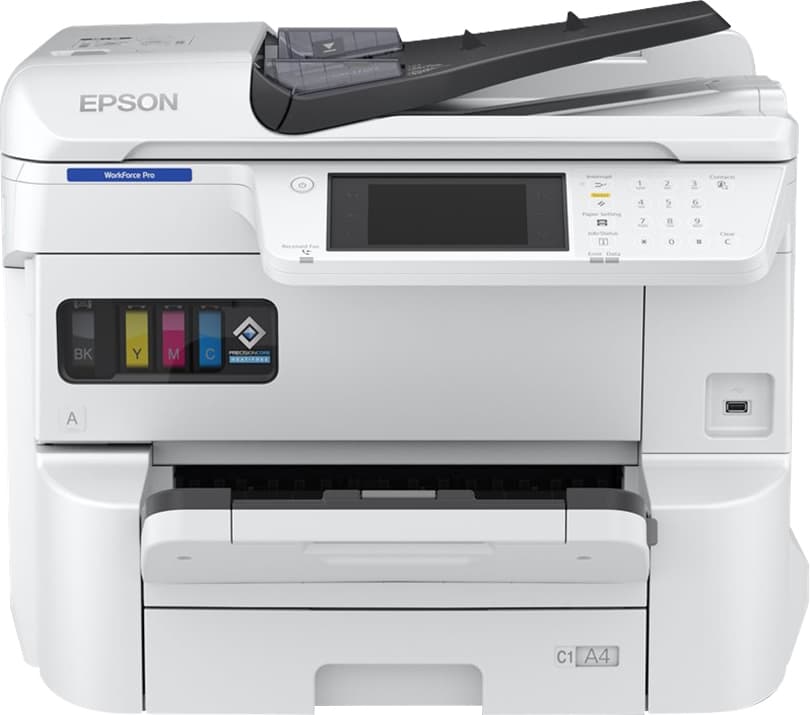Workforce 7100 Epson WorkForce Pro EM-C7100DWF multifunksjonsskriver C11CL35401 (hvit ...