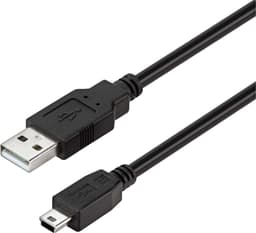 Logik USB-A till mini USB-kabel (15 cm)