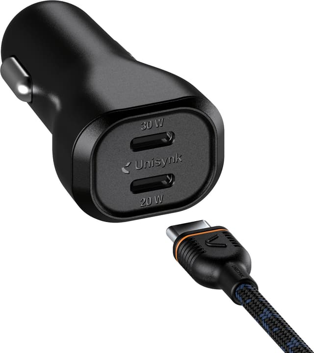 Unisynk 50W dubbel USB-C billaddarkit