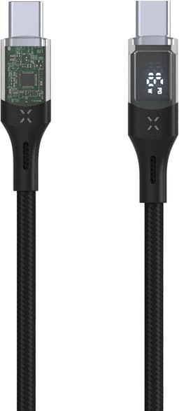 Fixed 100 W USB-C latauskaapeli 2 m (musta)