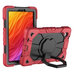Samsung Galaxy Tab A11 Kuori PC+Silikoni Tablettisuojus Red + Black