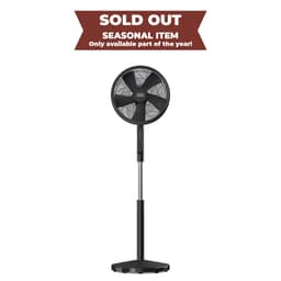 Pedestal Tuuletin 5 lapaa Musta 50W