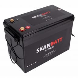 SKANBATT Base Lithium - 24V 100Ah 100A BMS - 330x175x220mm - 3 Års garanti