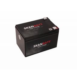SKANBATT Base Lithium - 12V 12Ah 10A BMS - 151x98x95mm - 3 Års garanti