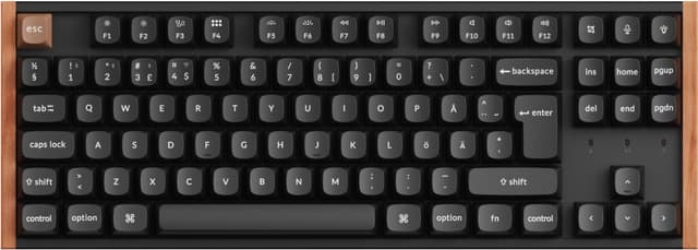 Keychron K8 HE SE trådløst gaming-tastatur (træ-sort)
