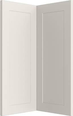 Epoq Canvas Warm White hjørnedørfront gulv