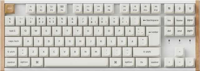 Keychron K8 HE SE trådlöst gamingtangentbord (trävit)