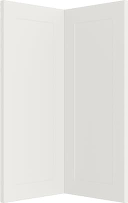 Epoq Canvas Classic White hjørnedørfront gulv