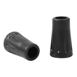 Fødder til gangstave 2-pak Sort