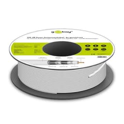 120 dB SAT-koaksialkabel, 4x afskærmet, CCS