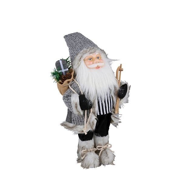 Jultomte med skidor 46cm