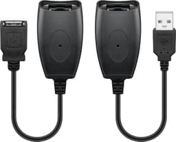 USB-forlengelsesadapter opptil 40 m via CAT-kabel