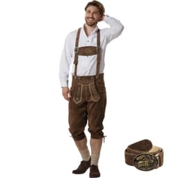 Långa lederhosen Jakob oktoberfestbyxor herr