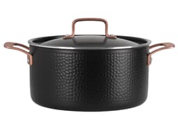 Gryte med lokk 24 cm / 5,65 liter - Svart