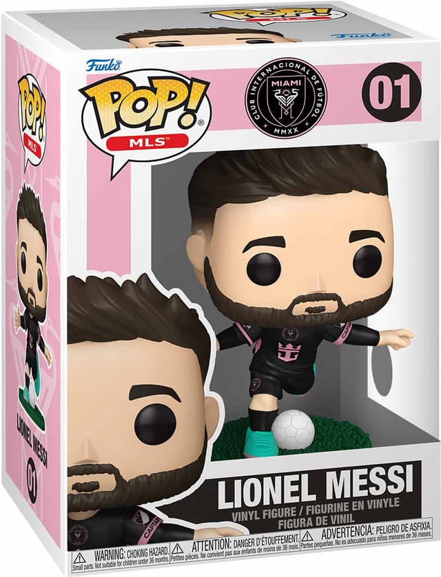 Funko POP! Inter Miami CF Lionel Messi figur (bortaställ)