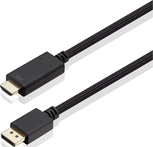 Sandstrøm DisplayPort till HDMI 1.4 flätad kabel (1m)