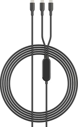 Sandstrom 140W 2in1 USB-C kabel (2m)
