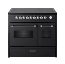 Cuore - Induktionsspis 90 cm (2 ugnar) (Svart/Borstat stål)