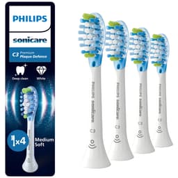 Philips Sonicare C3 premium tandborsthuvud HX9044/87 (Vit 4 pack)